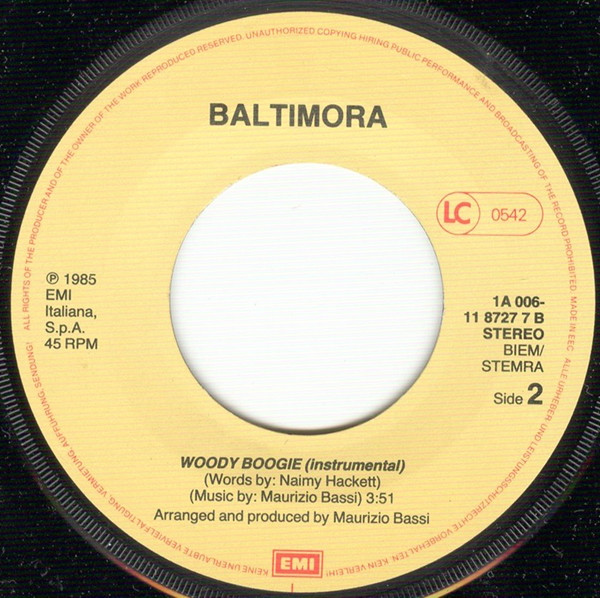 Baltimora – Woody Boogie (1985) – Foto 1