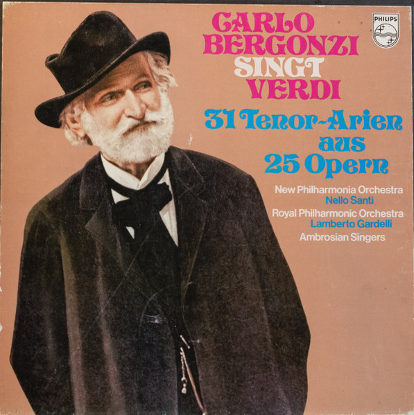 Carlo Bergonzi – Carlo Bergonzi Singt Verdi 31 Tenor Arien Aus 25 Opern – Hoes