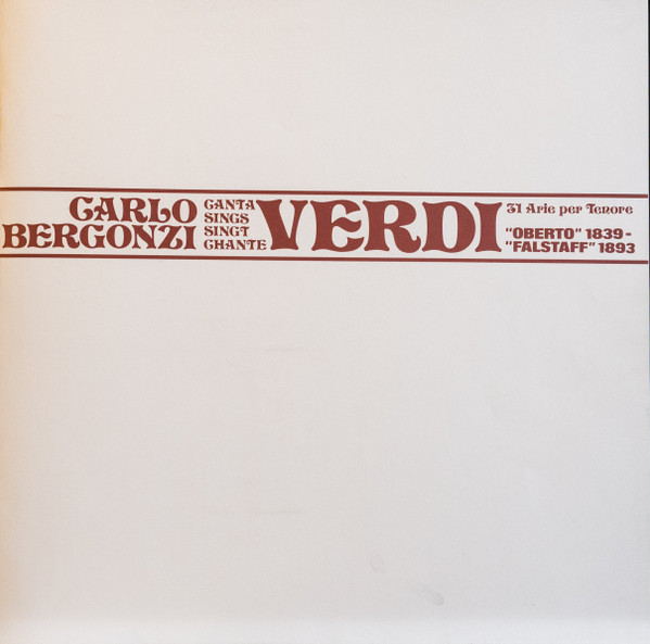 Carlo Bergonzi – Carlo Bergonzi Singt Verdi 31 Tenor Arien Aus 25 Opern – Foto 3