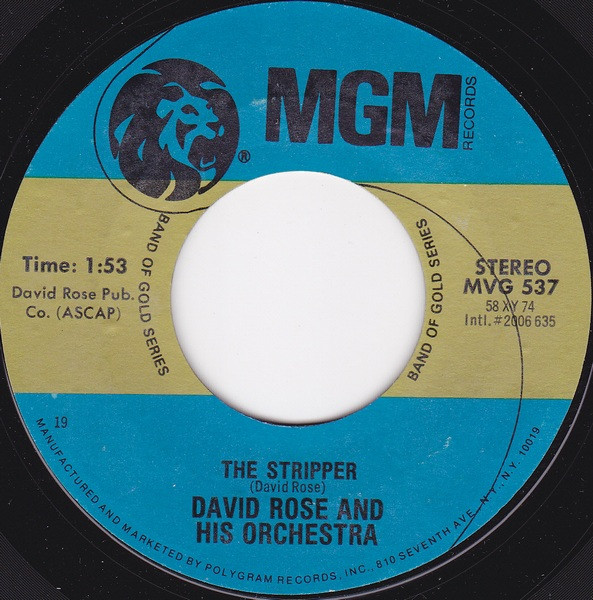 David Rose & His Orchestra – The Stripper / Love Is A Many Splendored Thing – Hoes