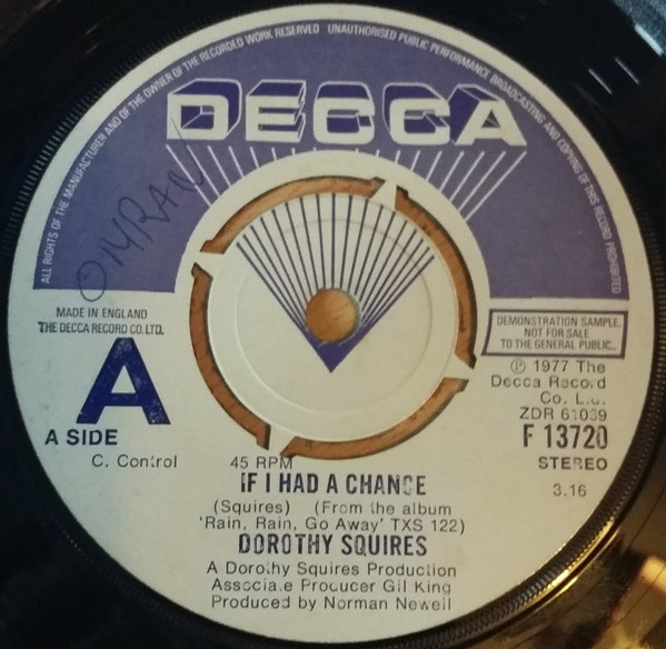 Dorothy Squires – If I Had A Chance (1977) – Hoes