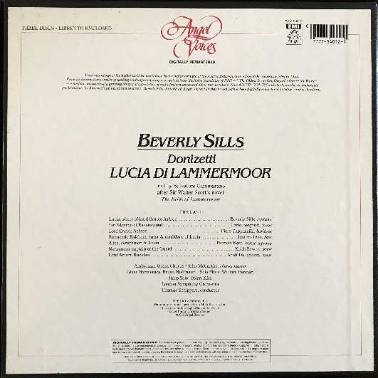 Gaetano Donizetti – Lucia Di Lammermoor (1985) – Hoes