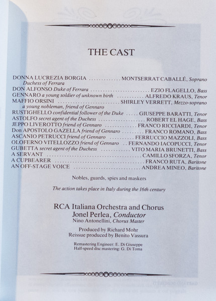 Gaetano Donizetti – Lucrezia Borgia (1967) – Foto 2
