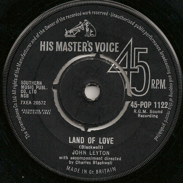John Leyton – Cupboard Love (1963) – Hoes