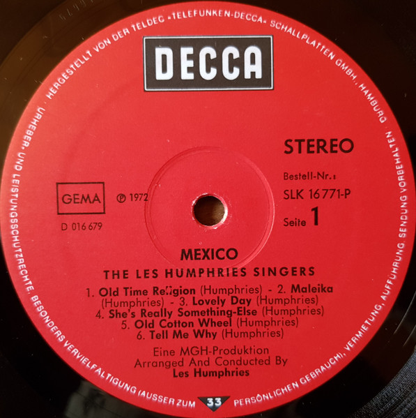 Les Humphries Singers – Mexico (1972) – Foto 2