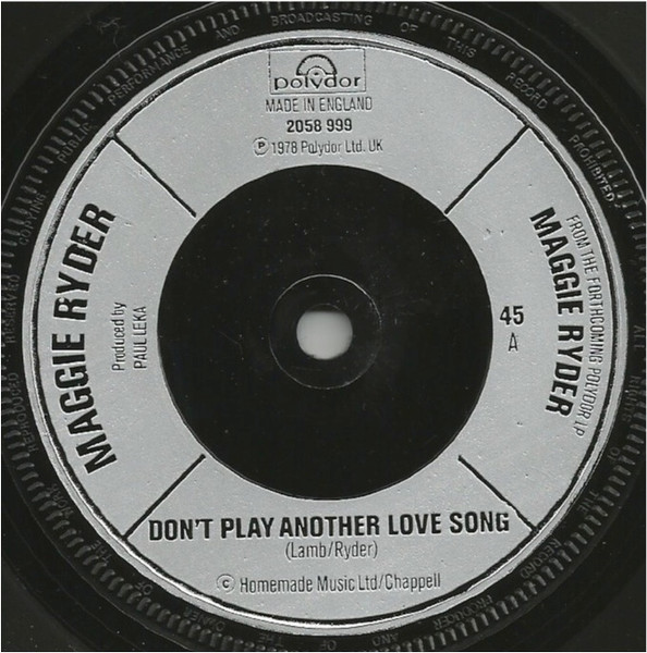 Maggie Ryder – Don't Play Another Love Song (1978) – Foto 2