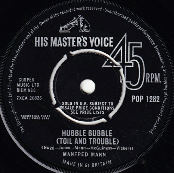 Manfred Mann – Hubble Bubble (Toil And Trouble) (1964) – Hoes