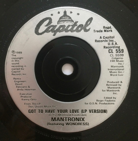 Mantronix – Got To Have Your Love (1989) – Foto 1