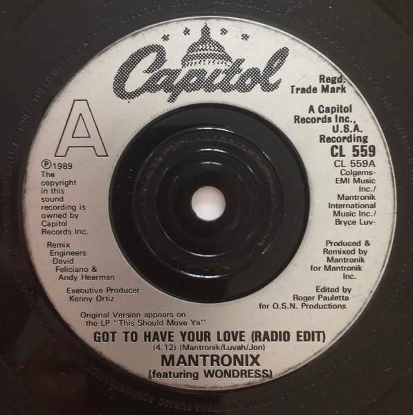 Mantronix – Got To Have Your Love (1989) – Foto 2