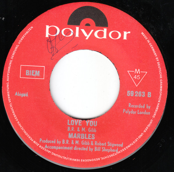 Marbles (3) – The Walls Fell Down / Love You (1969) – Foto 1