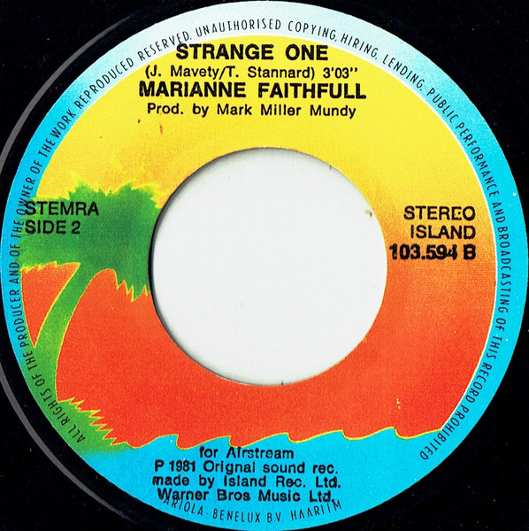 Marianne Faithfull – Sweetheart (1981) – Foto 1