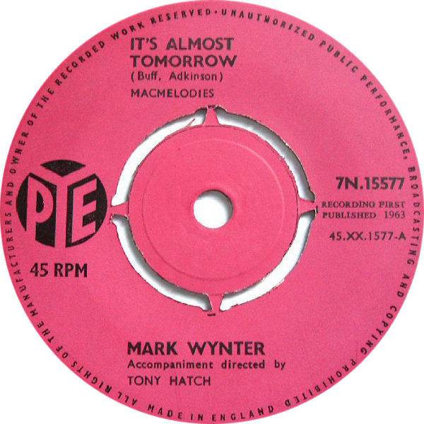 Mark Wynter – It's Almost Tomorrow (1963) – Hoes