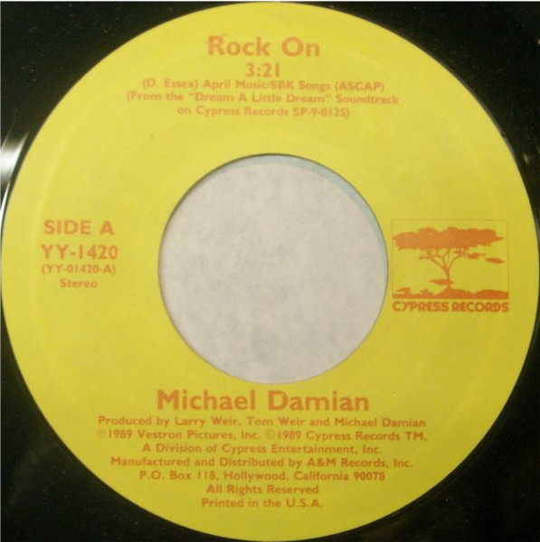 Michael Damian – Rock On / Where Is She (1989) – Hoes