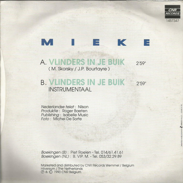 Mieke – Vlinders In Je Buik (1990) – Foto 3