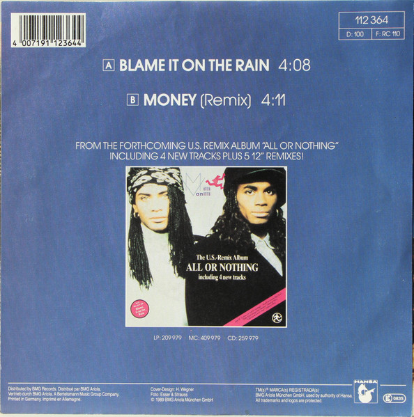 Milli Vanilli – Blame It On The Rain (1989) – Foto 3