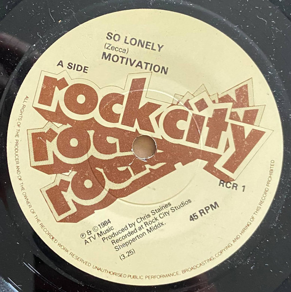 Motivation (6) – So Lonely (1984) – Foto 1