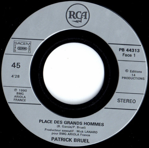 Patrick Bruel – Place Des Grands Hommes... (1990) – Foto 2