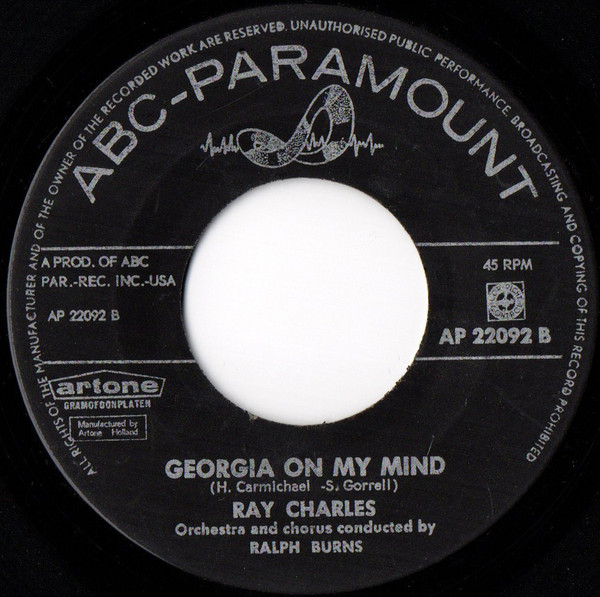 Ray Charles – Carry Me Back To Old Virginny / Georgia On My Mind (1960) – Foto 1