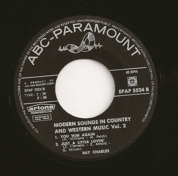 Ray Charles – Modern Sounds In Country And Western Music Vol. 2 (1962) – Foto 1