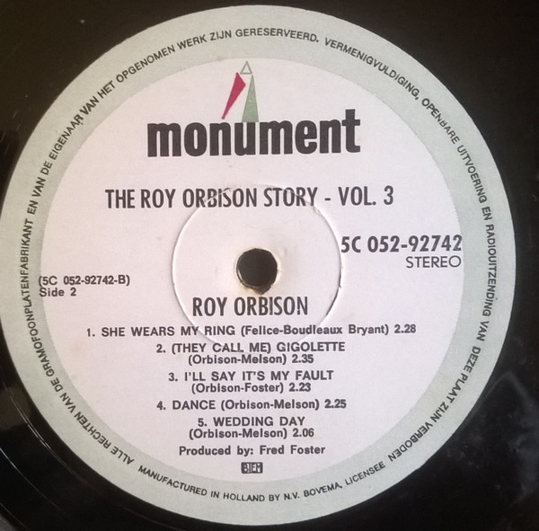 Roy Orbison – The Roy Orbison Story Vol.3 (1971) – Foto 1