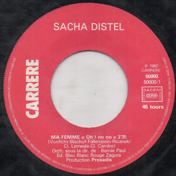Sacha Distel – Ma Femme (1982) – Foto 2