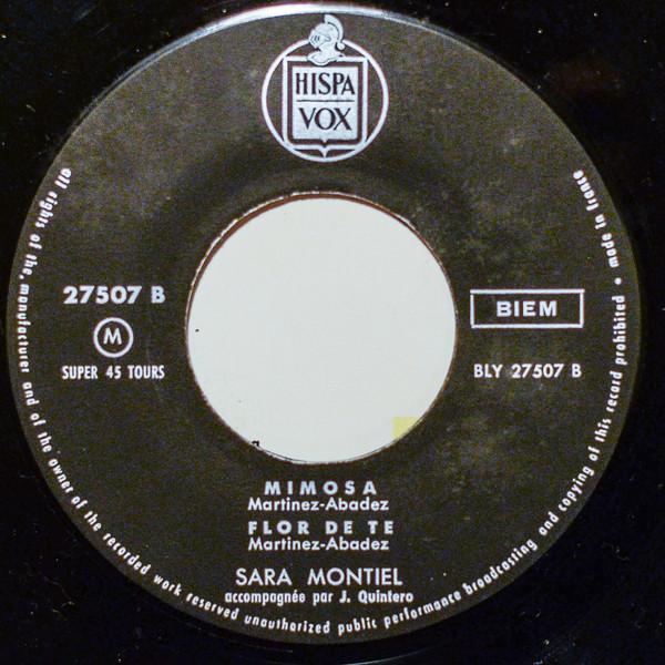 Sara Montiel – La Violetera / Bajo Los Puentes De Paris / Mimosa / Flor de Te (1963) – Foto 2