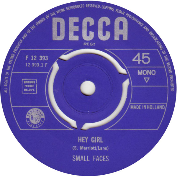 Small Faces – Hey Girl / Almost Grown (1966) – Foto 2