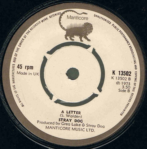 Stray Dog (3) – Speak Of The Devil / A Letter (1973) – Foto 1