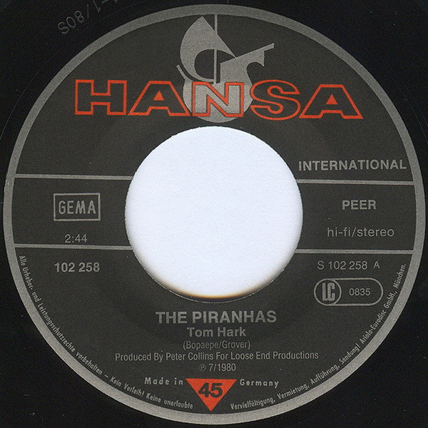 The Piranhas – Tom Hark (1980) – Foto 3