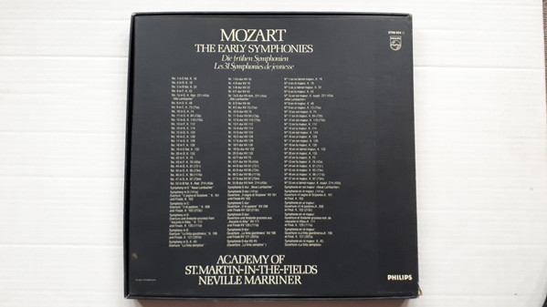 Wolfgang Amadeus Mozart – The Early Symphonies = Die Frühen Sinfonien = Les 31 Symphonies De Jeunesse (1980) – Foto 3