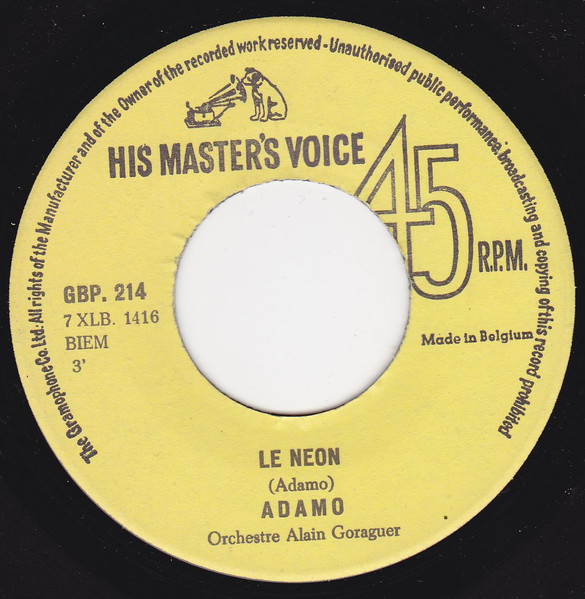 Adamo – Le Néon / Dis, Ma Muse (1967) – Foto 2