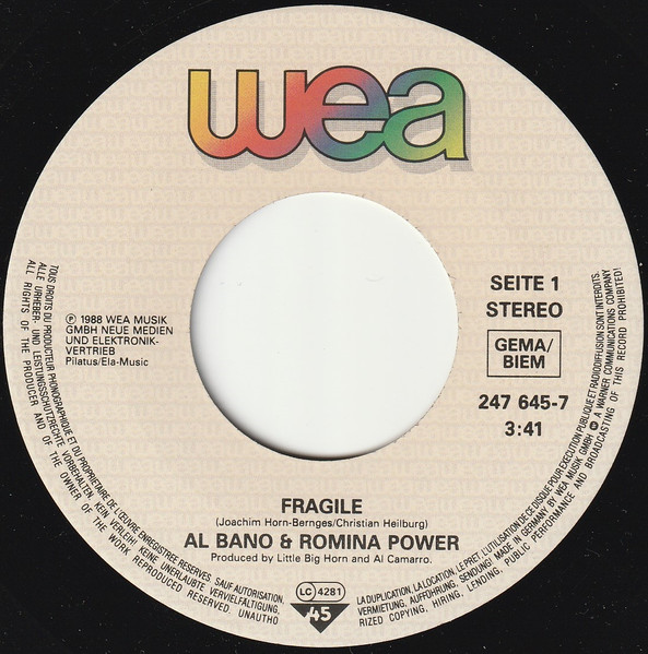 Al Bano & Romina Power – Fragile (1988) – Foto 2