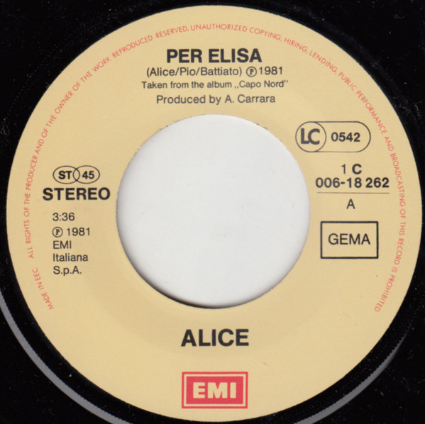 Alice (4) – Per Elisa (1981) – Foto 2
