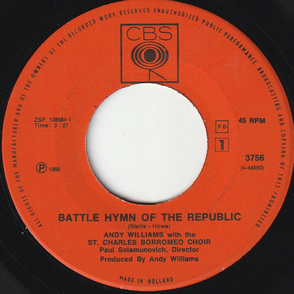Andy Williams – Battle Hymn Of The Republic / Ave Maria (1968) – Foto 2
