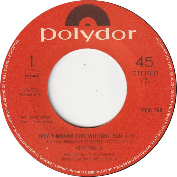 Aristakes – Don't Wanna Live Without You (1982) – Foto 2