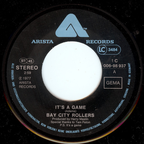 Bay City Rollers – It's A Game (1977) – Foto 3