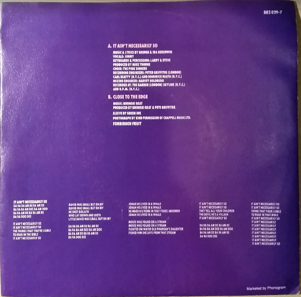 Bronski Beat – It Ain't Necessarily So (1984) – Foto 3
