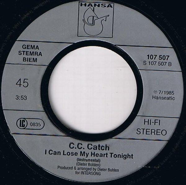 C.C. Catch – I Can Lose My Heart Tonight (1985) – Foto 2