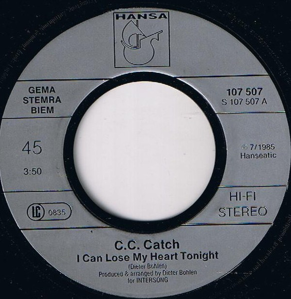 C.C. Catch – I Can Lose My Heart Tonight (1985) – Foto 3