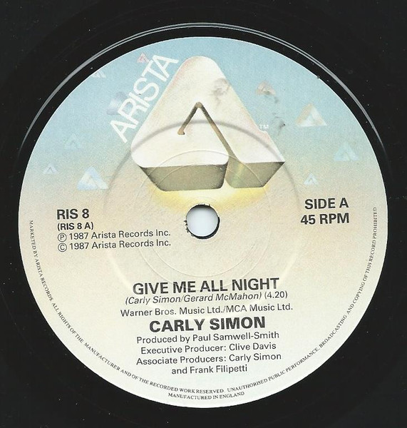 Carly Simon – Give Me All Night (1987) – Foto 2