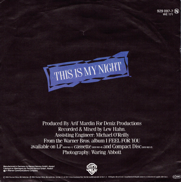 Chaka Khan – This Is My Night (1984) – Foto 3