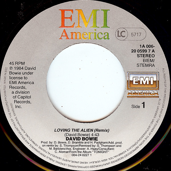 David Bowie – Loving The Alien (Re·Mixed Version) (1985) – Foto 2