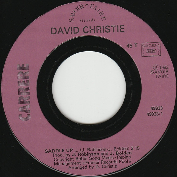David Christie – Saddle Up (1982) – Foto 2