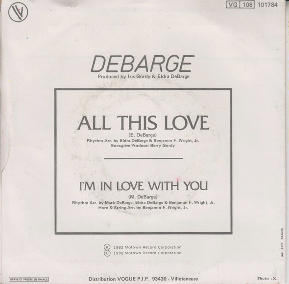 DeBarge – All This Love (1982) – Foto 3