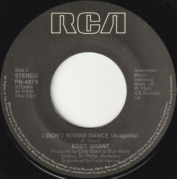 Eddy Grant – I Don't Wanna Dance (1982) – Foto 3