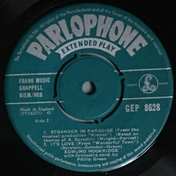 Edmund Hockridge – Theatreland Encores (1957) – Foto 1