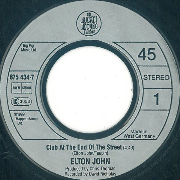 Elton John – Club At The End Of The Street (1990) – Foto 2