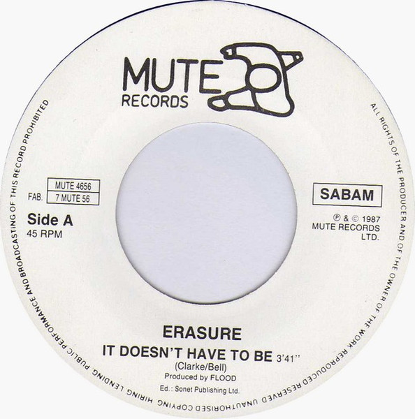 Erasure – It Doesn't Have To Be (1987) – Foto 2