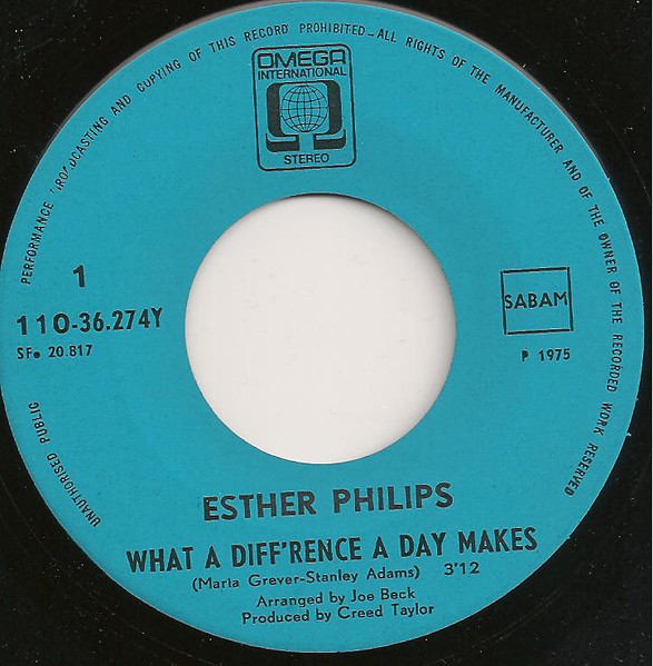 Esther Phillips – What A Diff'rence A Day Makes (1975) – Foto 2