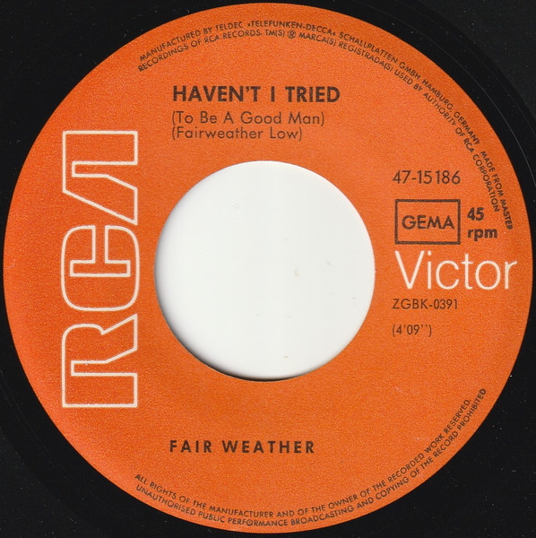 Fair Weather – Natural Sinner (1970) – Foto 1